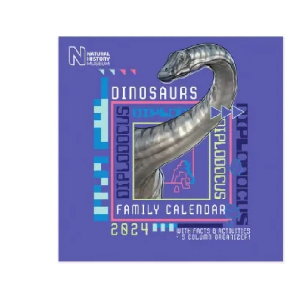 Portico Designs 2024 NHM Dinosaur SQ Family Calendar